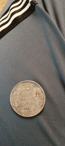 One Rupee India 1905 Edward King Emperor Ancient Coin