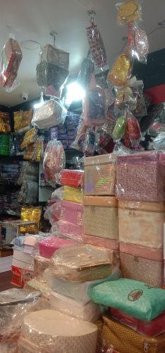 Velvet Cosmetic Bags, Color : Blue, Black