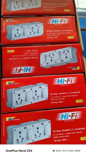 PVC Electrical Switches, Color : White for Residential, Office, Home