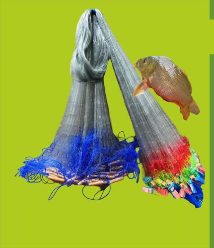 70mm Barsha Handmade 3 Finger Kathi Jaal Fishing Net