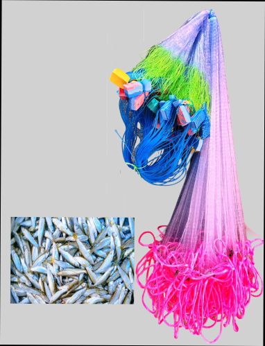 12mm Barsha Handmade Foam Floaters Fishing Net