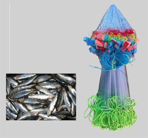 15mm Barsha Handmade Small Gillnet Foam Floaters Fishing Net