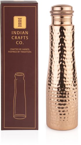Copper Water Bottle, Packaging Type : Paper Box