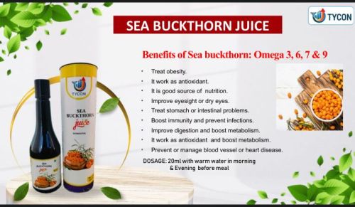 Tycon Seabucthorn Juice, Packaging Type : Light Yellow