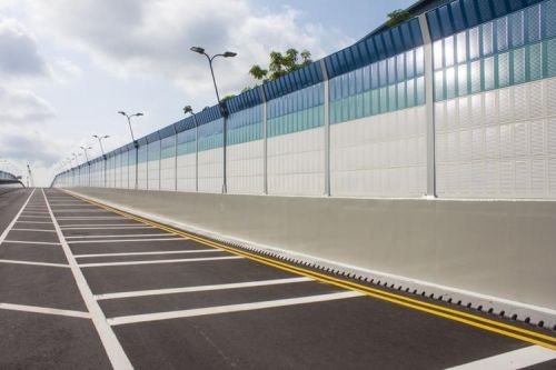 Galvanized sheet Noise Barriers, Brand Name : jinbiao