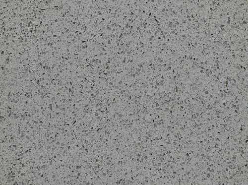 Glossy Engineered Quartz Stone Slab, Color : Silver Grey 320x80CM