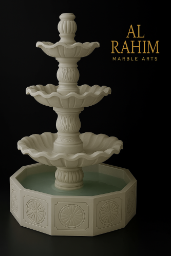 Polished Marble 3 Tier Fountain, Design : Modern