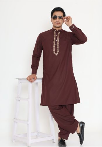 Plain Kurta Pyjama Set Daily Wear, Technics : Handloom
