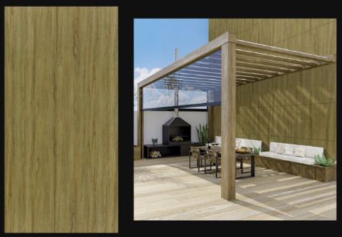 Burn Walnut Wood Finish Aluminum Composite Panel