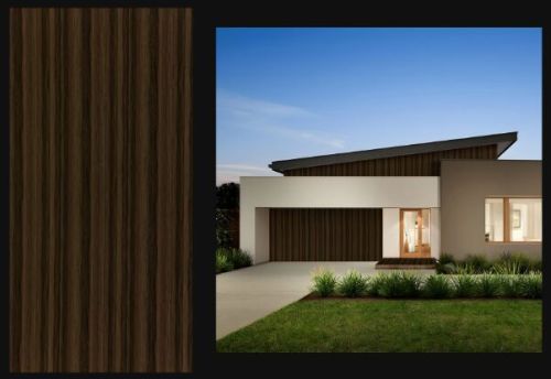 Dark Oak Wood Finish Aluminum Composite Panel