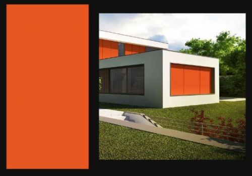 Flexibond High Gloss Orange Aluminum Composite Panel
