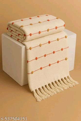 Plain Cotton Sofa Throws