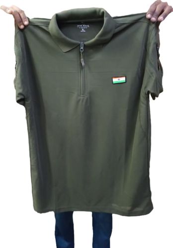 Plain Cotton Military T-shirts Casual Wear