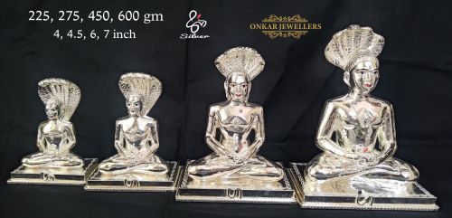 Polished Silver Ganesh Statue 225, 275, 450gm so on