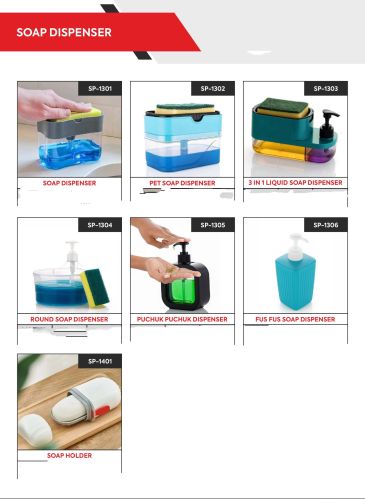 Plastic Soap Dispenser, Capacity : 900-1000ml