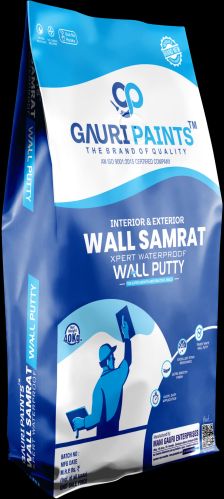 40kg Gauri Paints Wall Samrat Putty, Color : White