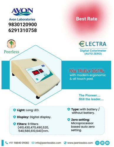 Manual Digital Colorimeter Unit, Packaging Type : White