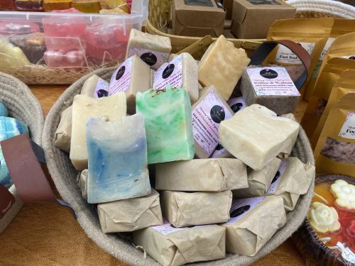 Handmade Soap, Color : White, Form : Solid for Bathing