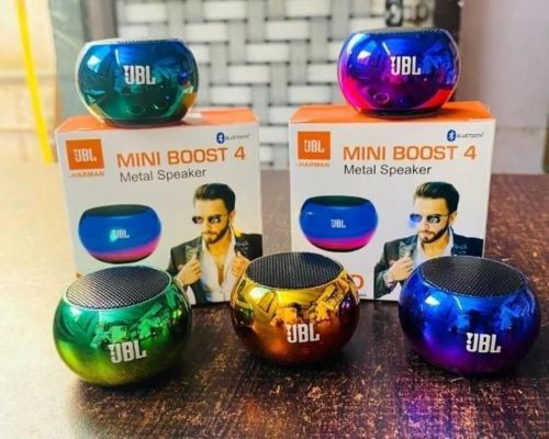 JBL Mini Boost Bluetooth Speaker, Color : Multicolor for Indoor/outdoor