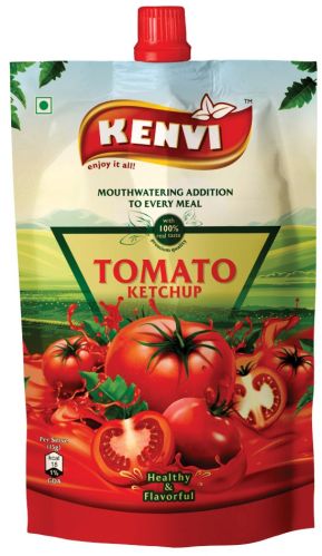 80g Tomato Ketchup Pouch, Brand Name : KENVI, Form : PasteLiquid