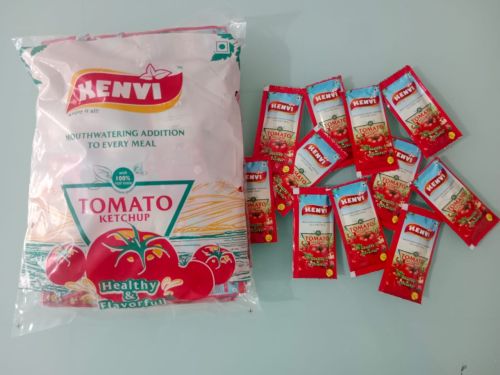 Printed 8g Tomato Ketchup Sachet, Brand Name : KENVI