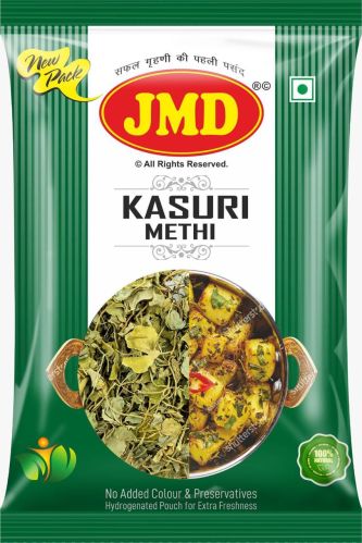 Organic JMD Kasuri Methi, Color : Green, Grade Standard : Food Grade