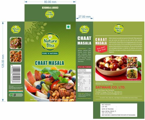 Blended Organic chaat masala, Form : Powder for Cooking, Spices