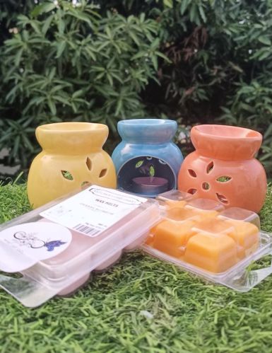 Polished Ceramic Soya Wax Melts Diffuser Set 5inch