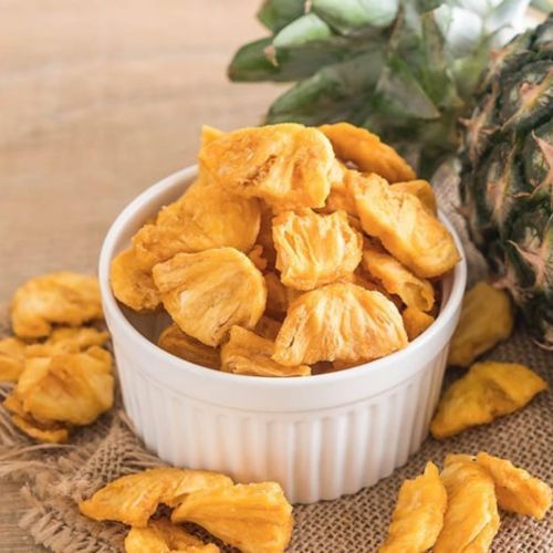Dehydrated Pineapple Slices, Color : Yellow for Culinary, Snack