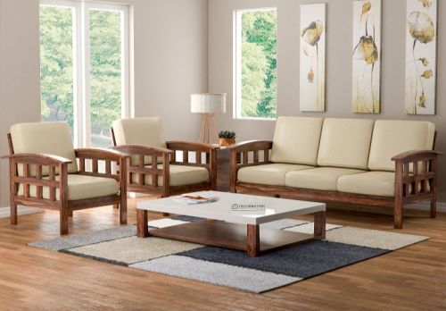 Honey Solid Wood Sofa Set, Brand Name : Shivam furniture