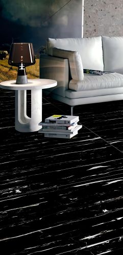 Plain Polished Silver Dragon Marble Slab Customizable