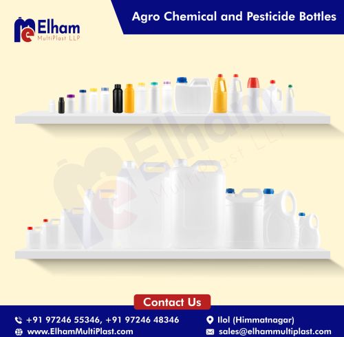 HDPE Agro Chemical and Pesticide Bottles, Brand Name : Elham