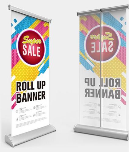Aluminum Roll Up Standee Banner 6x2.5 Ft, Weight : 2.8 Kg