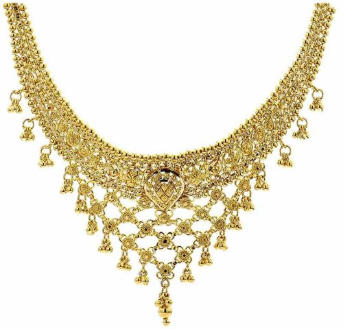 22K Yellow Gold Bib Necklace