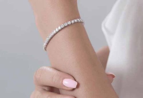 Diamond Armlet Bracelet, Color : Silver, Packaging Type : Gift Box