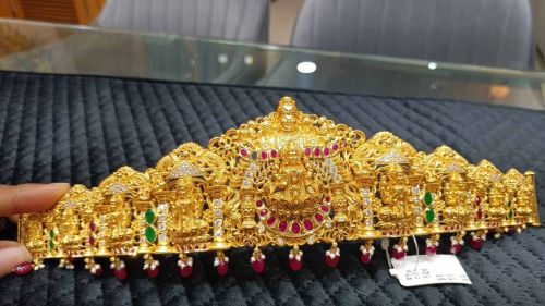Gold Vaddanam Waist Belt, Color : Golden, Gender : Female