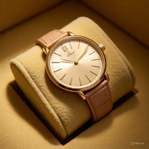 Ladies Gold Wrist Watch 30-40mm, Packaging Type : Gift Box