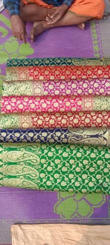 Hand made Power Loom Silk Sarees, Work : Weaving