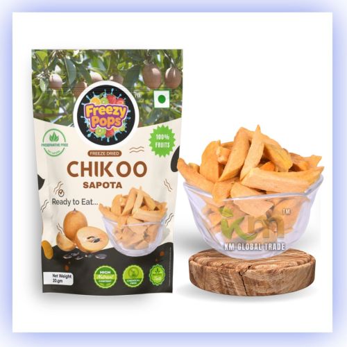 Freeze Dried Chikoo (Sapota) Fruit Slices for Snacking