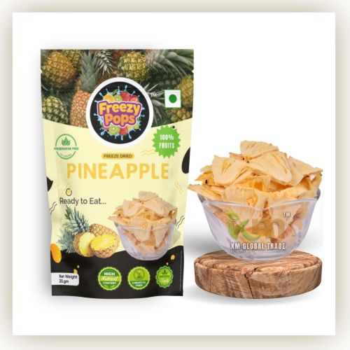 Freeze Dried Pineapple Slices for Snacks, Packaging Type : Yellow