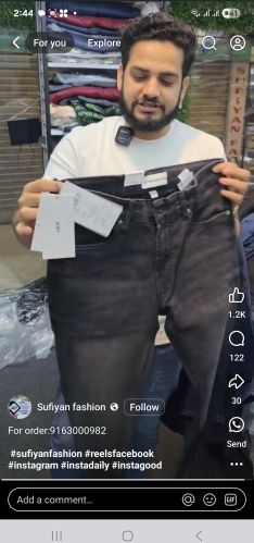 Mens jeans Casual Wear, Party Wear, Packaging Type : Blue