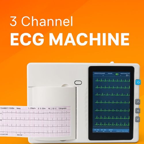 Electric 3 Channel Digital ECG Machine, Brand Name : Empiric