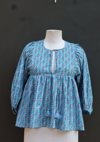 Printed cotton kurti, Packaging Type : Blue, Age Group : Adults