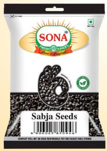 Sona Black Basil Seeds for Beverages Desserts