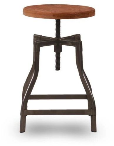 Wood Evol Bar Stool, Color : Wooden-finished, Metallic