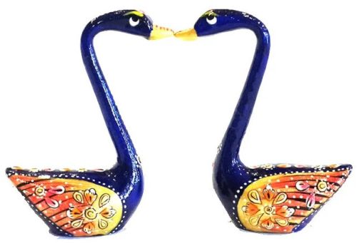 Miras Crafts Brass Lacquer Swans for Indoor