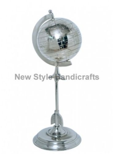 Nickle Aluminium Armillary & Globes N-4917 for Decorative