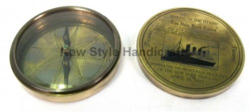 Brass Nautical Compass N-C.004 Standard, Packaging Type : Box