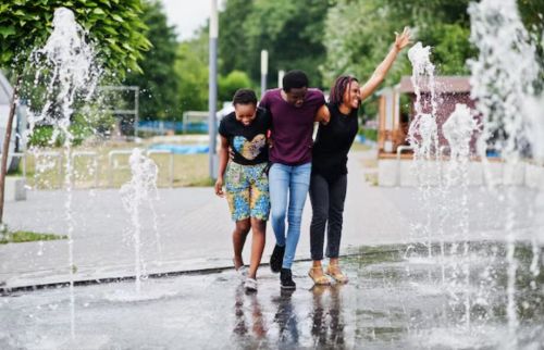 Fiberglass Water Fountains for Gardens, Homes