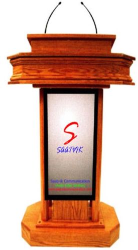 Interactive Wooden Podium Saatvik SIL-505A Customised